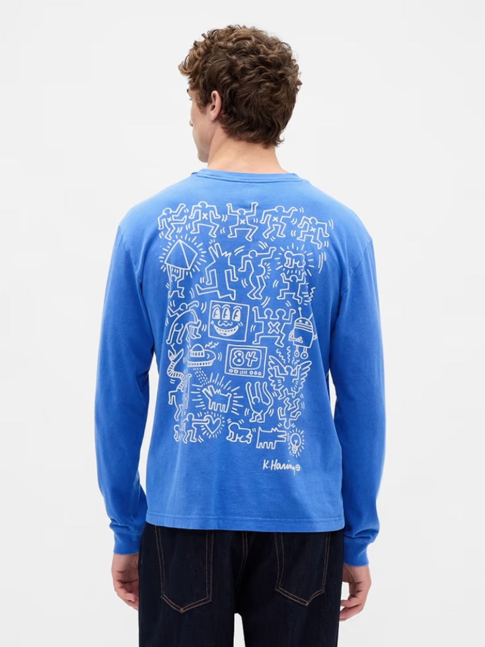 BNWT NEW Men's/ Unisex GAP x Keith Haring Relaxed Graphic T-Shirt Sz Medium!